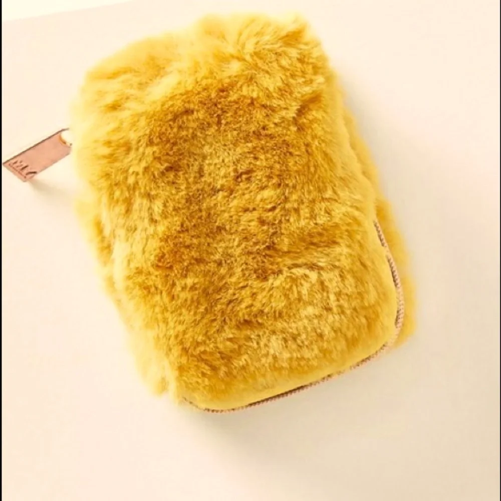 MyTagalongs x Anthropologie Yellow Fuzzy Airpods Case NWT